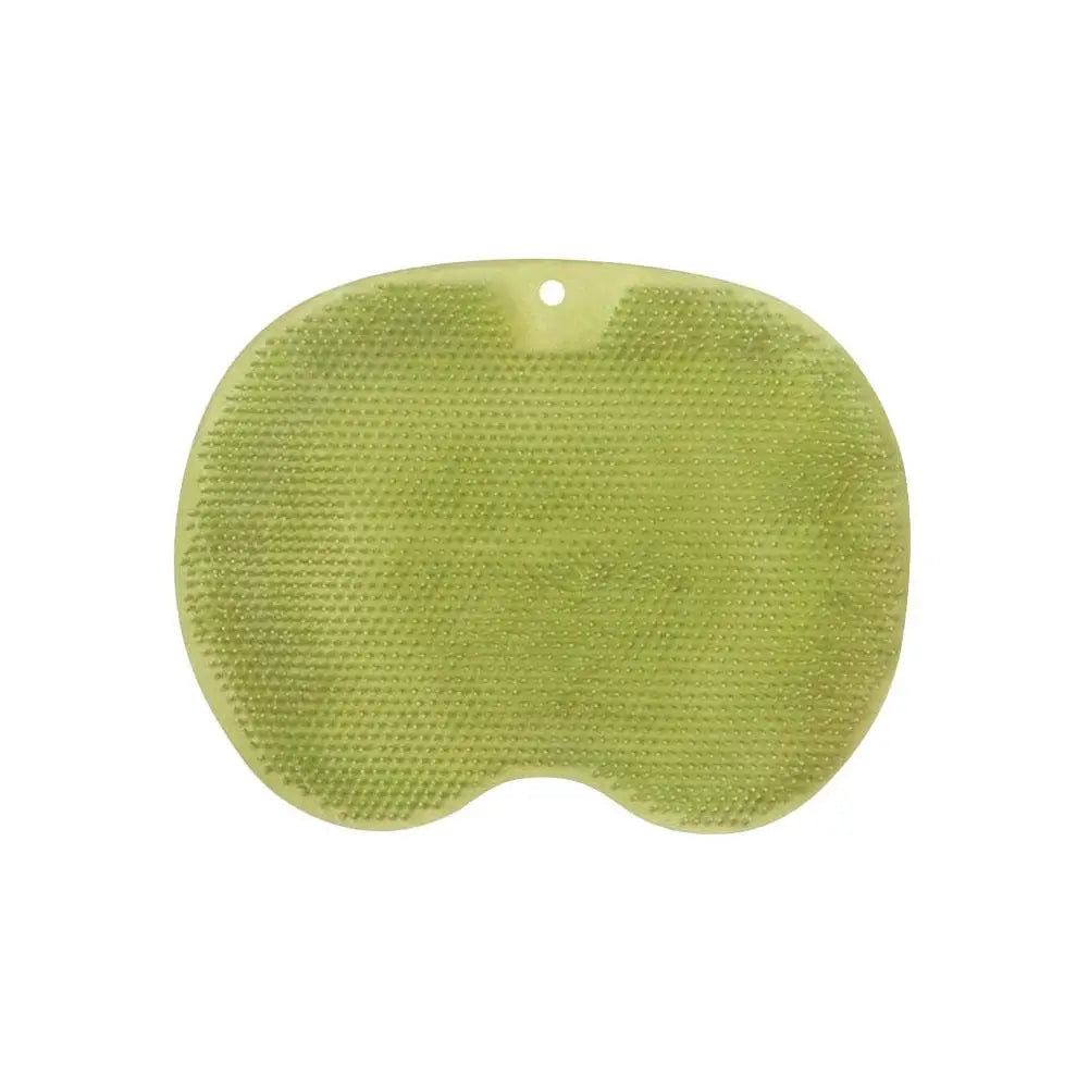 Silicone Brush for Bathroom Foot Scrubber Shower Back Scraper Cleaning Brush Exfoliate Foot Massage Wash Non-Slip Bath Mat